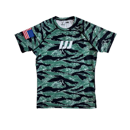 TIGER CAMO JIU JITSU RASH GUARD
