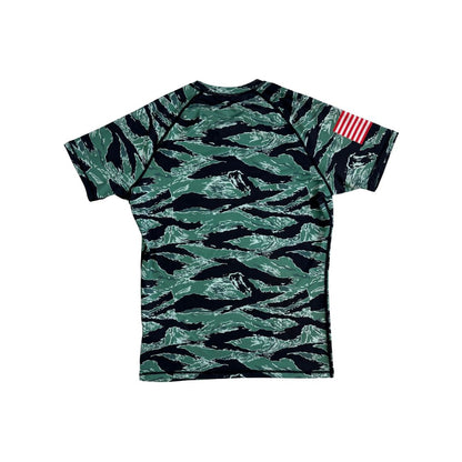 TIGER CAMO JIU JITSU RASH GUARD