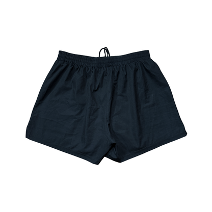 Black Hybrid Combat Shorts back