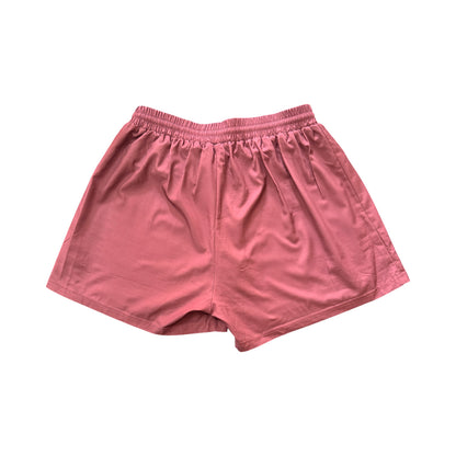 GARNET HYBRID COMBAT SHORTS WITH BUILT-IN COMPRESSIONS